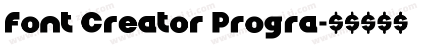 Font Creator Progra字体转换